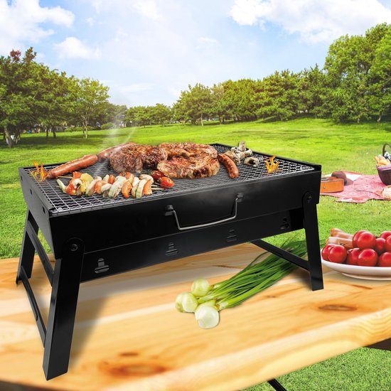 Draagbare opvouwbare grill met rooster en rooster Maestro MR-1010 van Merkloos — afbeelding 2
