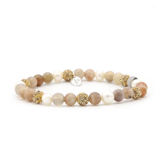 Karma Spiral Dames Armband Zilver - Meerkleurig
