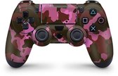 Playstation 4 Controller Skin Camouflage Roze Sticker