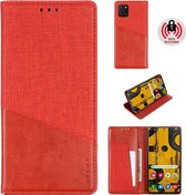 Voor Samsung Galaxy A81 MUXMA MX109 horizontale flip lederen tas met houder & kaartsleuf & portemonnee (rood)