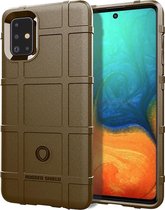 Voor Galaxy A71 Volledige dekking schokbestendige TPU Case (bruin)