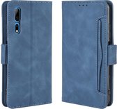 Voor ZTE Axon 10 Pro / Axon 10 Pro 5G / A2020 Pro Wallet Style Skin Feel Calf Pattern Leather Case, met aparte kaartsleuf (blauw)