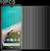 Voor Xiaomi Mi A3 10 PCS Halfscherm Transparante gehard glasfilm