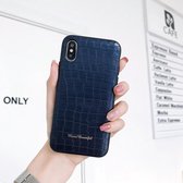 Lederen beschermhoes voor iPhone 6 & 6s (blauw)