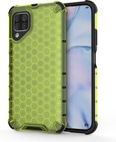 Voor Huawei Nova 7i Shockproof Honeycomb PC + TPU Case (groen)