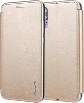 Voor Huawei P20 CMai2 Linglong-serie PC + PU horizontale flip lederen tas met houder en kaartsleuf (goud)