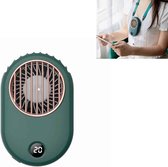 Opgewaardeerde versie van hangende nekventilator USB Handheld draagbare ventilator Hangende nek Desktop multifunctioneel gebruik (groen)