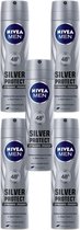 PROMO 5 stuks Nivea MEN SILVER PROTECT - deodorant - spray 150 ml