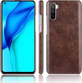 Voor Huawei Mate 40 Lite / Maimang 9 schokbestendig Litchi Texture PC + PU-hoesje (bruin)