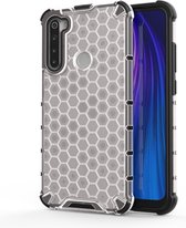 Voor Redmi Note 8 Shockproof Honeycomb PC + TPU Case (wit)