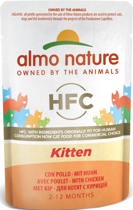 Almo Nature HFC Natvoer voor Kitten - 24 x 55 gram