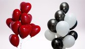 Latex Ballonnen – verjaardag ballonen – party Ballonnen - Feest Decoratie Versiering – hart ballonnen - Helium Ballonnen - mix kleuren