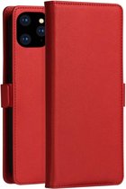 Voor iPhone 12 mini DZGOGO MILO-serie TPU + PU horizontaal lederen flip-hoesje met houder & kaartsleuf & portemonnee (rood)