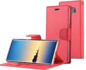 GOOSPERY SONATA DAGBOEK voor Galaxy Note 8 Zakelijke stijl magnetische sluiting Horizontale flip lederen tas met houder & kaartsleuven & portemonnee (rood)