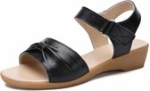 Casual Simple Antislip Slijtvaste Bowknot Damessandalen (Kleur: Zwart Maat: 36)