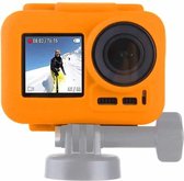 PULUZ siliconen beschermhoes voor DJI Osmo Action met frame (oranje)