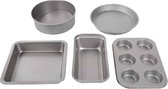 5 in 1 Cakevorm Pizza Bakvormen Home Gebak Koekje Brood Bakken Tool Set