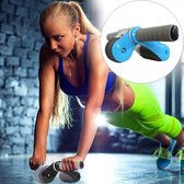 Opvouwbare buikroller Rond thuiskantoor Mute Fitnessapparatuur Sport voor man / vrouw (blauw)