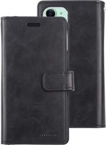 Voor iPhone 11 MERCURY GOOSPERY MANSOOR Horizontale lederen flip-hoes met houder & kaartsleuven en portemonnee (zwart)