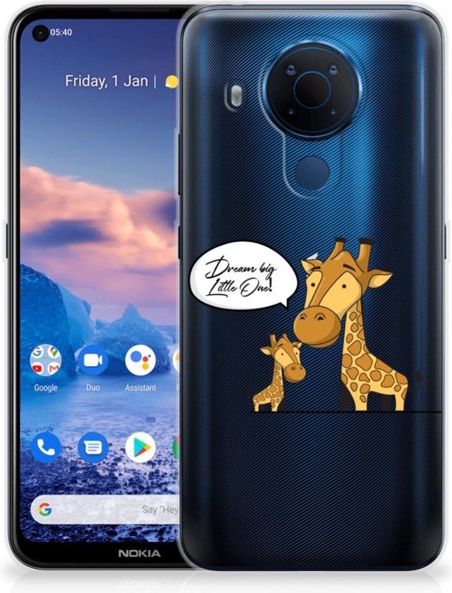 Nokia 5.4 Telefoonhoesje met Naam Giraffe