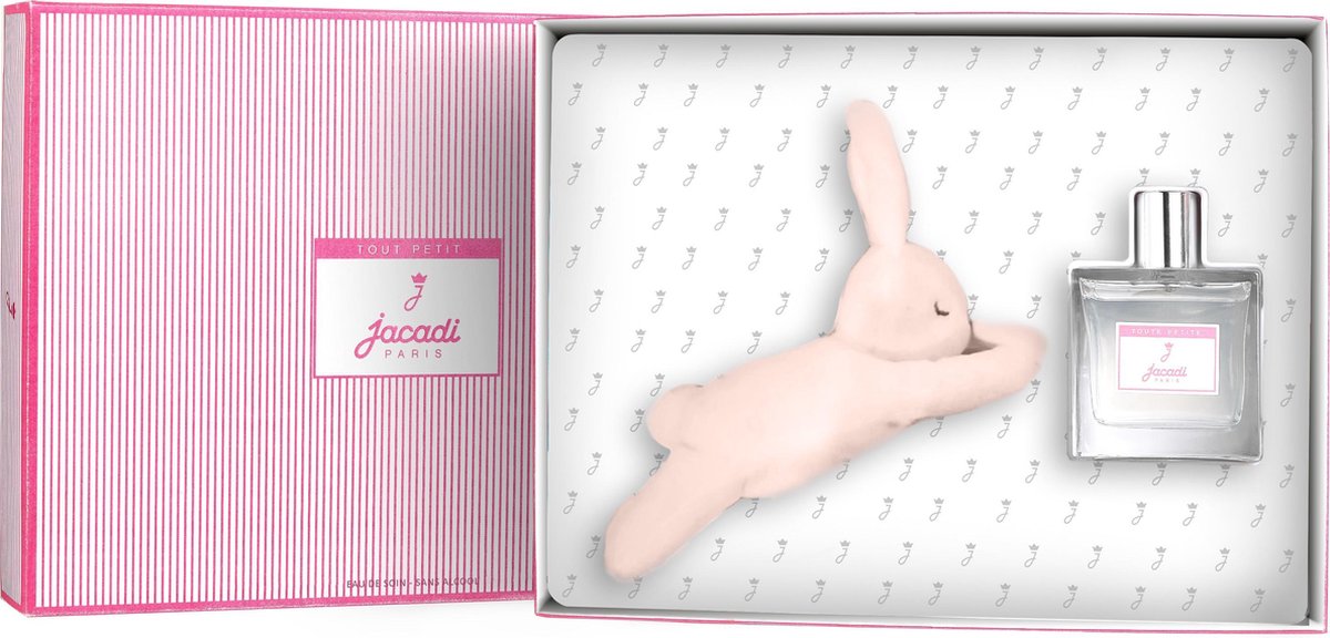Goedkoopste Jacadi Paris - Baby - Kinderparfum Meisjes - Eau De Toilette 'Tout Petite' & Knuffel - 100 ml - Baby Cadeau