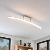 Lucande - LED plafondlamp - 216 lichts - acryl, metaal, aluminium - H: 15 cm - wit gesatineerd, chroom - Inclusief lichtbronnen