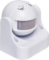 Bewegingssensor - Igory Infy - Opbouw Rond - Mat Wit Kunststof - 180° 12m - Spatwaterdicht