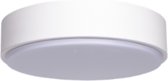 LED Plafondlamp - Igory Santi - Opbouw Rond 20W - Warm Wit 3000K - Mat Wit - Aluminium