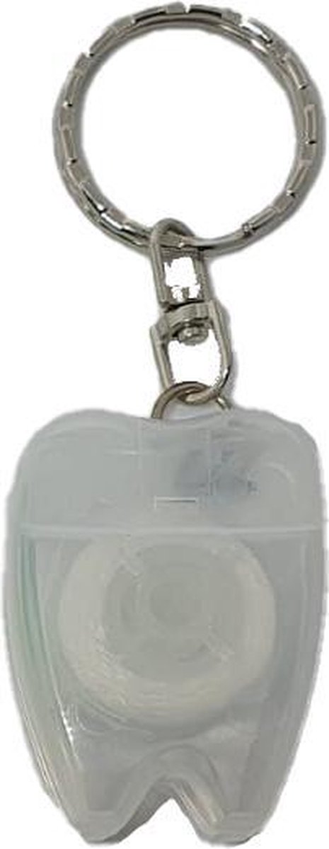 Goedkoopste Tanden Floss Sleutelhanger – Flossen – Flossdraad – Transparant - oDaani