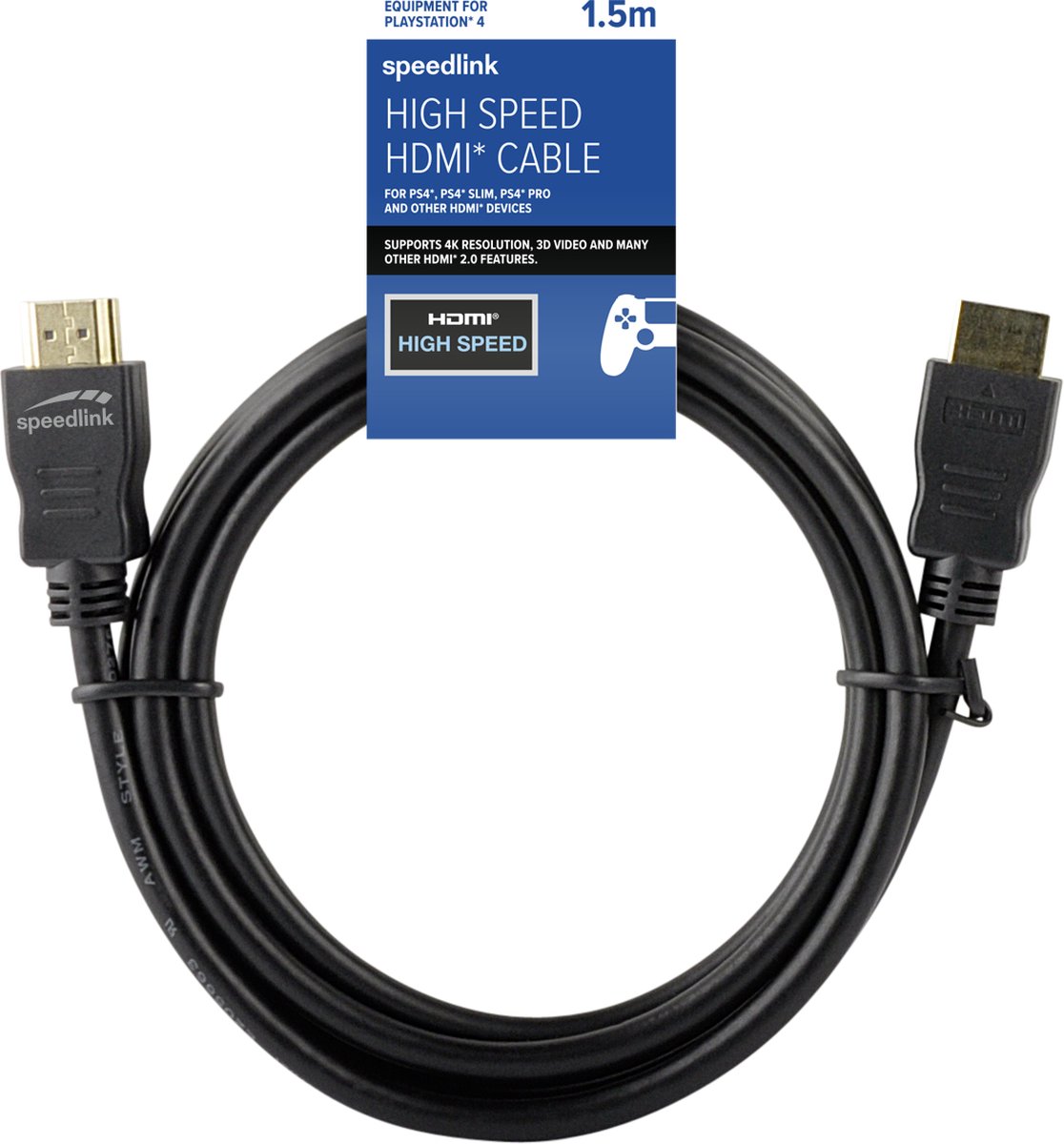 Speedlink High Speed HDMI Kabel - 1.5 meter - PS4 | bol.com