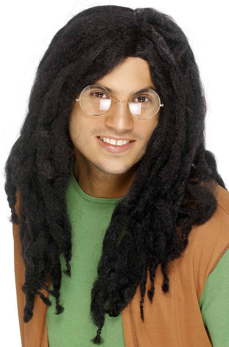Dreadlocks pruik zwart -