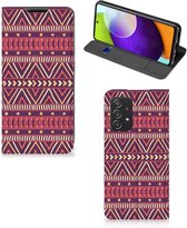 Bookcase Geschikt voor Samsung Galaxy A52 5G Enterprise Editie | A52 4G Smart Cover Aztec Purple