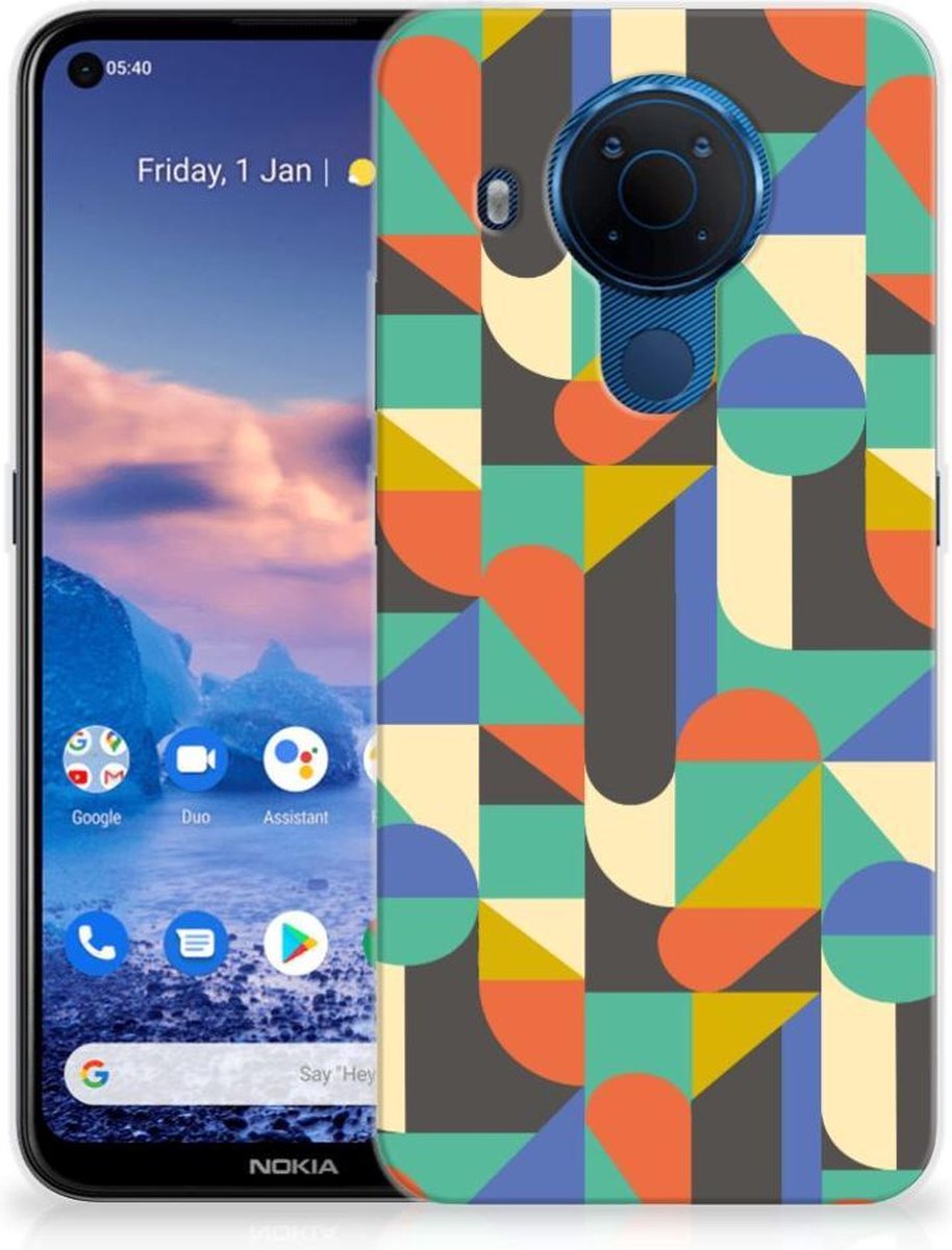 Nokia 5.4 TPU bumper Funky Retro