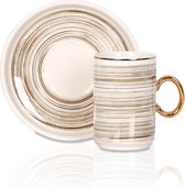 Colorful Porseleinen 6 persoons Espresso set - 6 kleuren ASSORTI