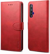 Voor Huawei Honor 20 GUSSIM zakelijke stijl horizontale flip lederen tas met houder & kaartsleuven & portemonnee (rood)