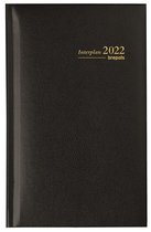Brepols Agenda 2022 - Interplan - Lima - 9 x 16 cm - Zwart