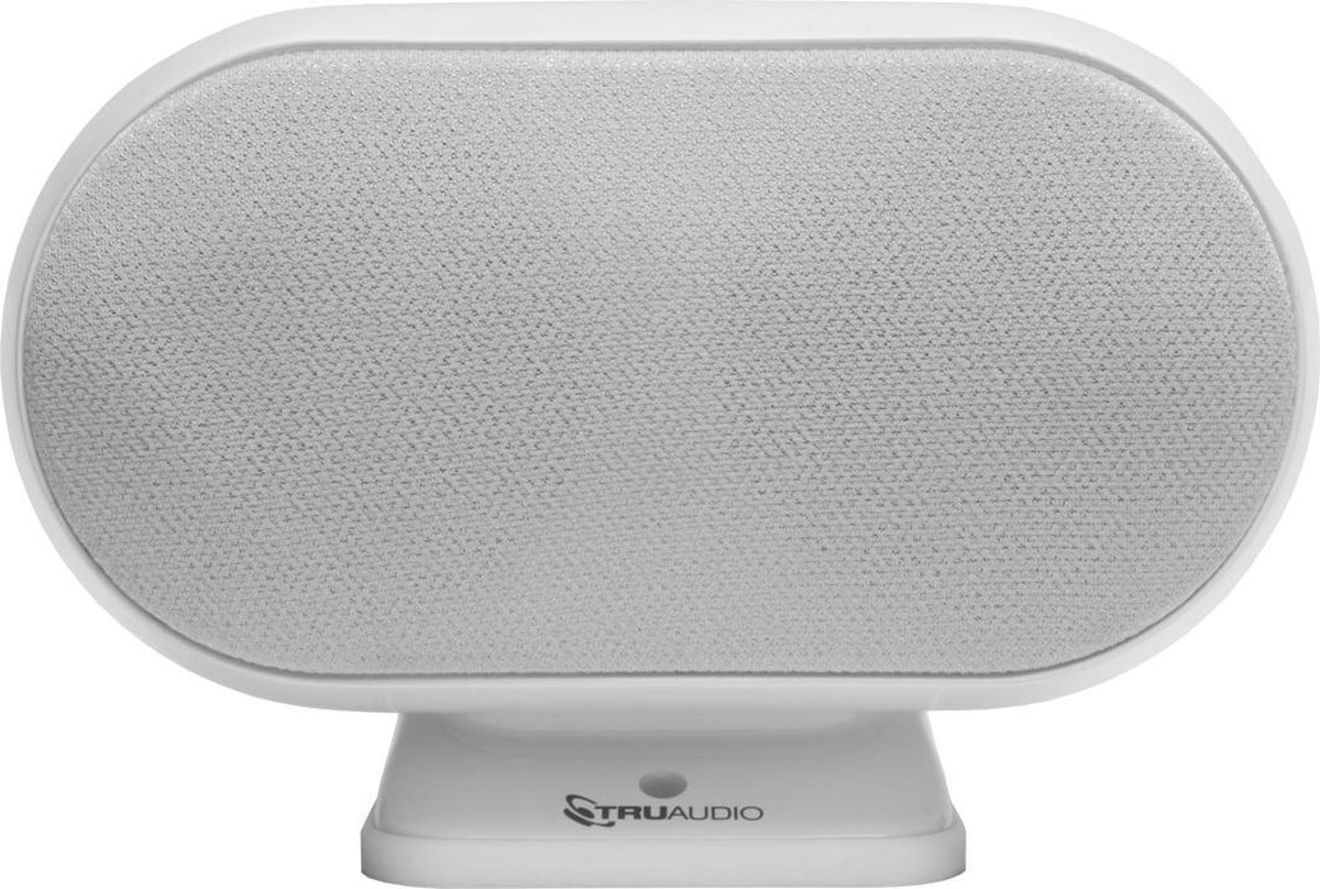 TruAudio - SAT3CC White - Premium round center channel Satellite Speaker (White)