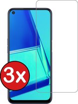 Oppo A52 Screenprotector Glas Gehard Tempered Glass - Oppo A52 Screen Protector Cover - 3 PACK