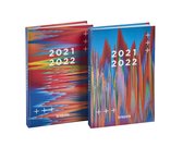 Brepols Schoolagenda 2021-2022 - Glitch - Verticale strepen - 11.5 x 16.9 cm