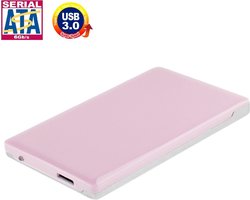 Hoge snelheid 2,5 inch HDD SATA & IDE externe behuizing, ondersteuning voor USB 3.0 (roze)