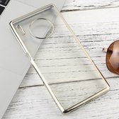 Voor Huawei Mate 30 Pro transparant TPU anti-drop en waterdichte mobiele telefoon beschermhoes (zilver)