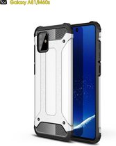 Voor Galaxy A81 / M60s Magic Armor TPU + pc-combinatiebehuizing (zilver)