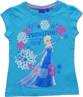 Disney Frozen | T-shirt | Elsa | "Springtime Frost | Turquoise | 110 cm | 5 jaar | Katoen