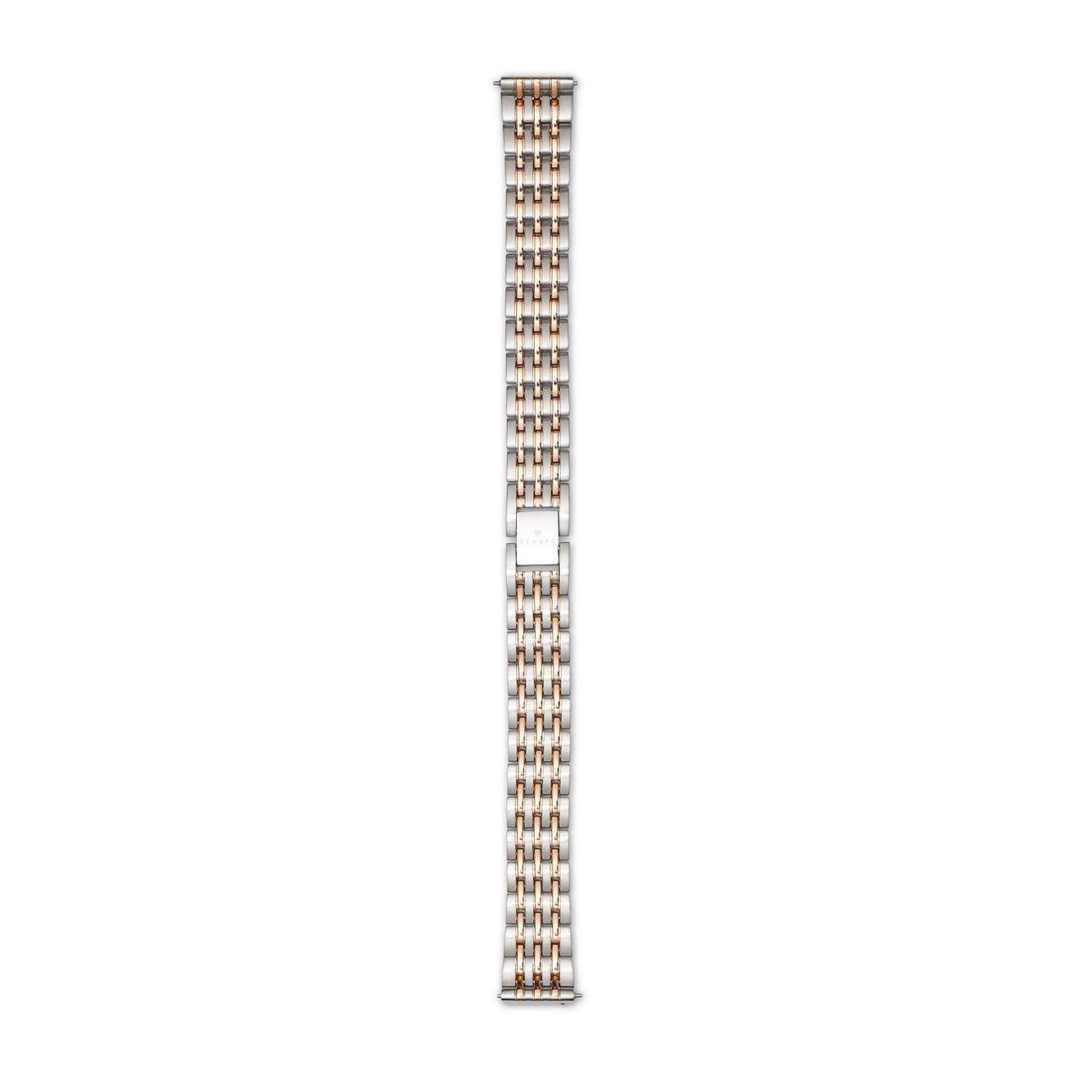 Renard Élégance Horlogeband 14mm Zilverkleurig-Roségoudkleurig - Zilverkleurig