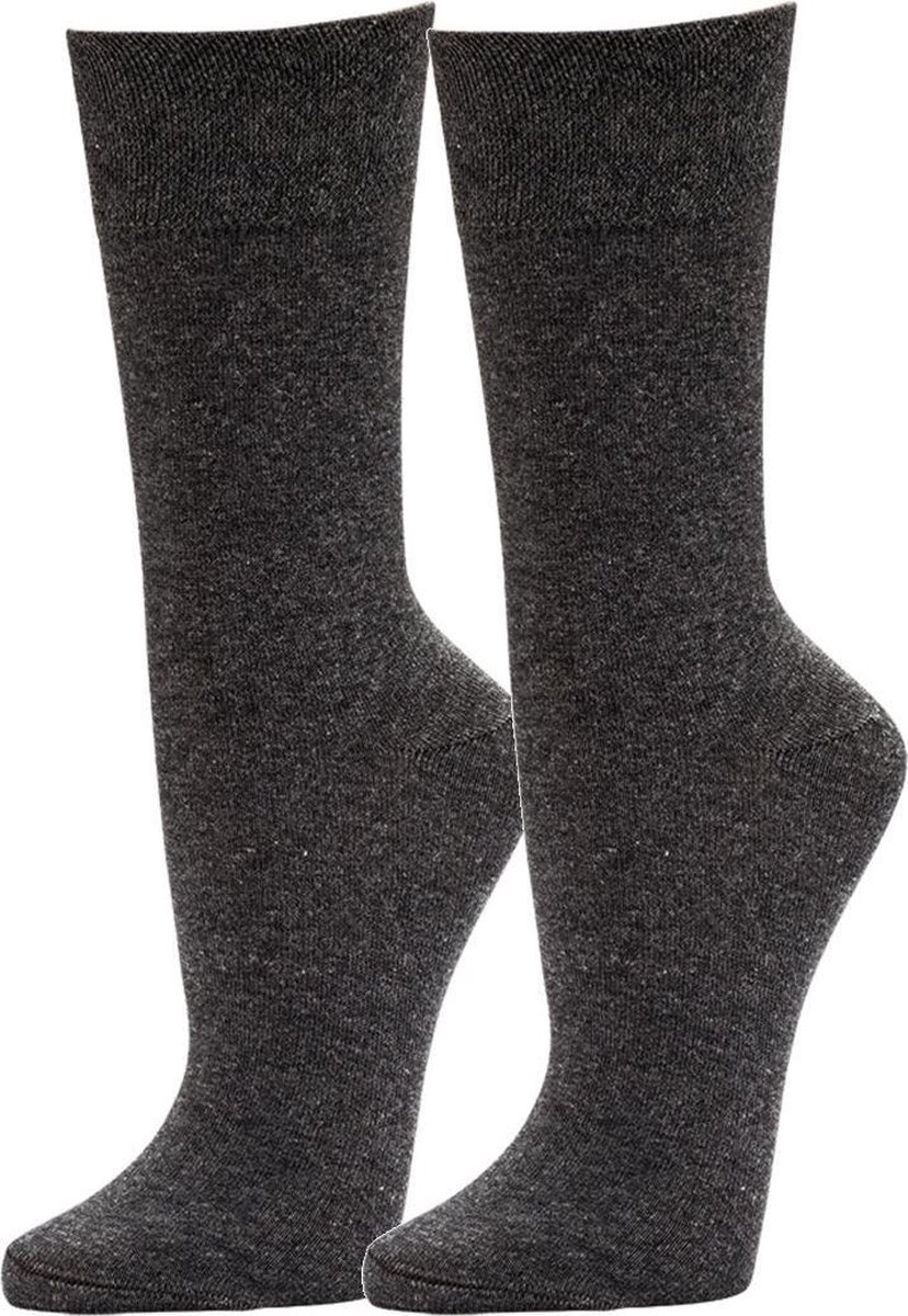 Topsocks sokken zonder elastiek kleur: antraciet maat: 47-50