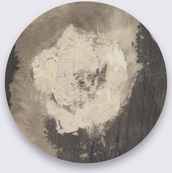 Schilderij - naturel - abstract - Collectie ART crafts - Pure Metal - 50 cm rond