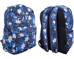 Qixiang LEAVES Blaadjes Rugzak Rugtas School Tas 6+ Jeans Blauw