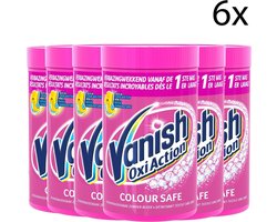 Vanish Oxi Action Colour Safe Base Poeder - Voor Witte en Gekleurde Was - 1,5kg x6