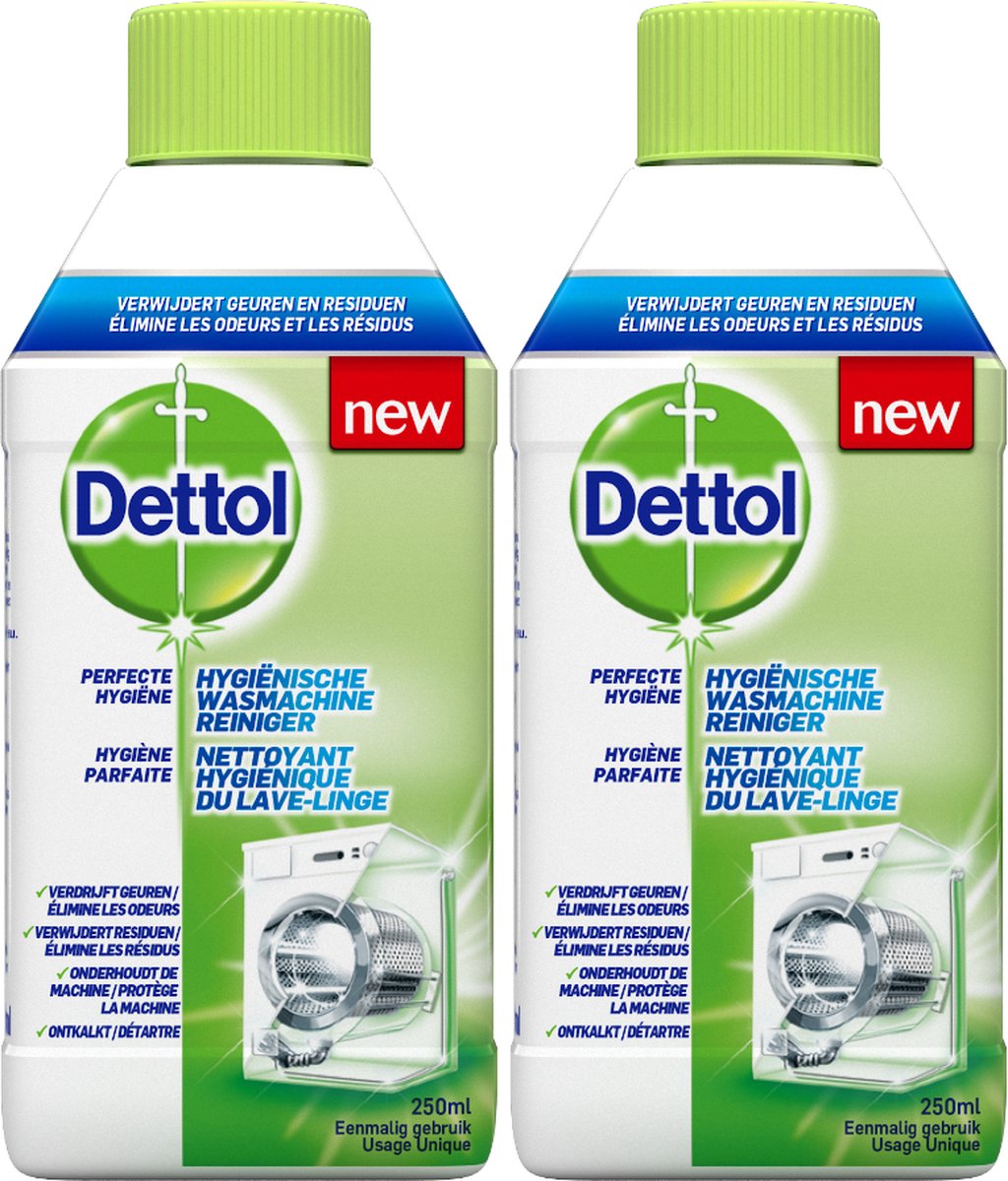 Dettol - Machinereiniger - Perfecte hygiëne - 2 x 250 ml | bol.com