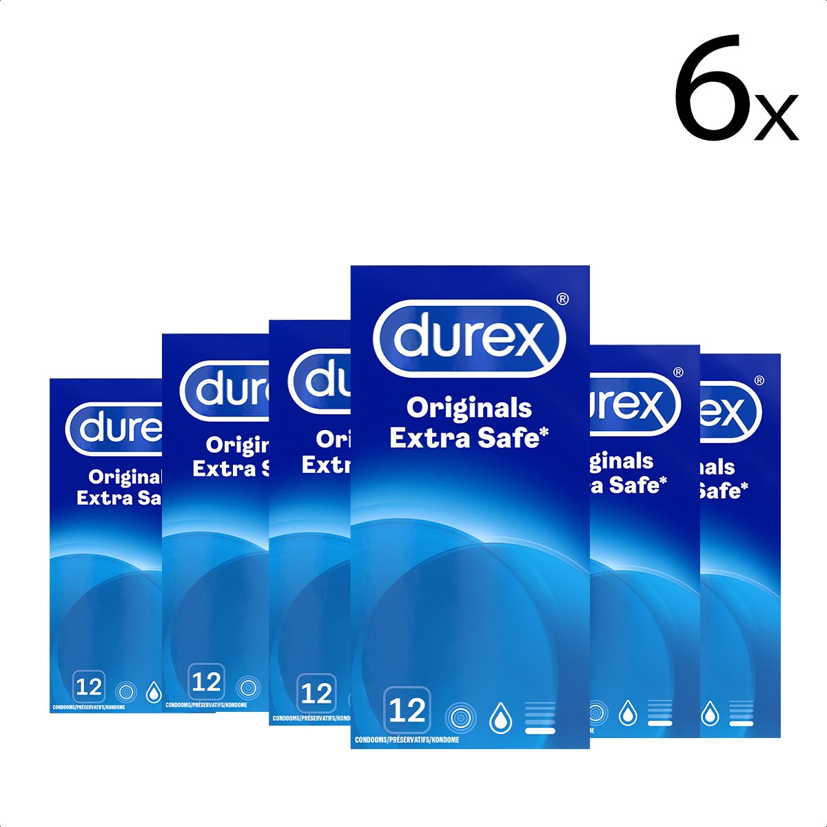 Bol.com Durex Originals Condooms Extra Safe - 6x 12 stuks aanbieding